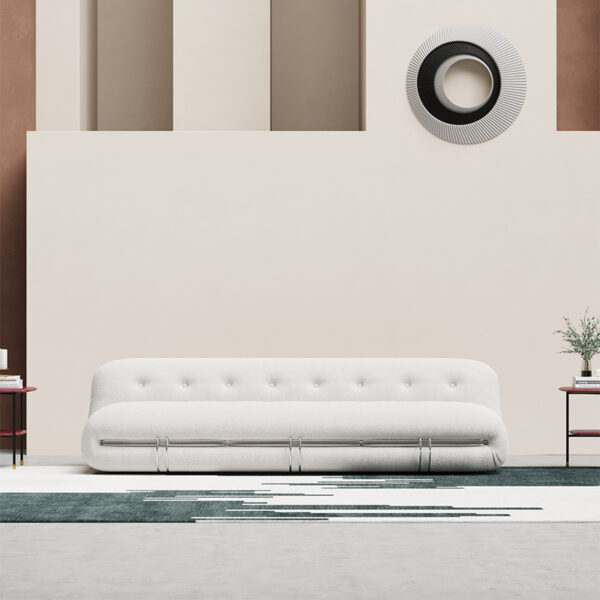 Italian modern fabric velvet casual single sofa