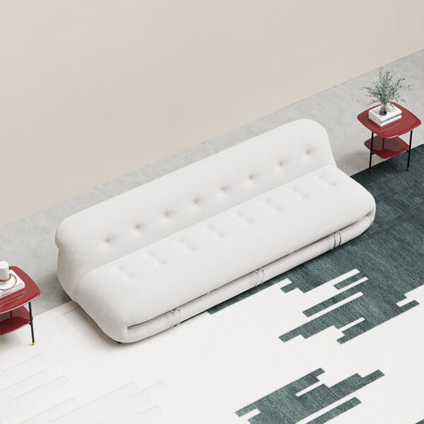 Italian modern fabric velvet casual single sofa