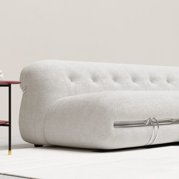 Italian modern fabric velvet casual single sofa