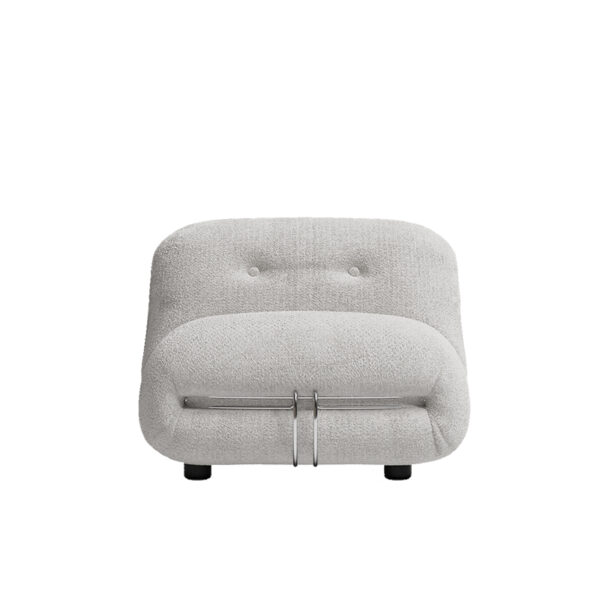 Italian modern fabric velvet casual single sofa