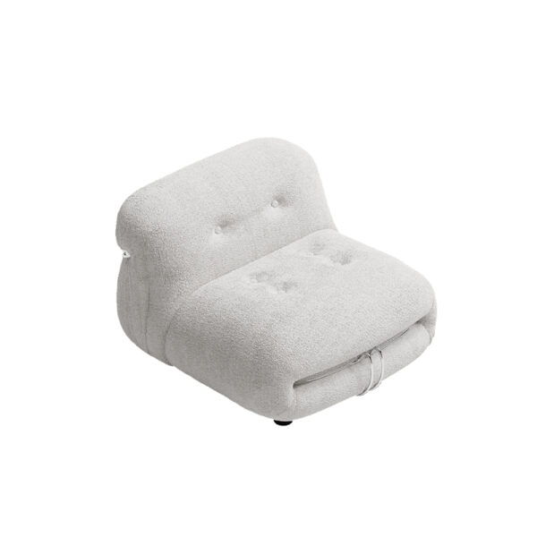 Italian modern fabric velvet casual single sofa