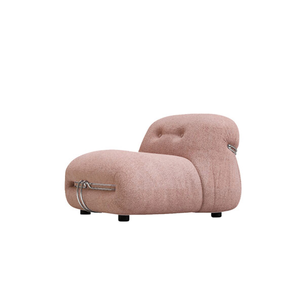 Italian modern fabric velvet casual single sofa