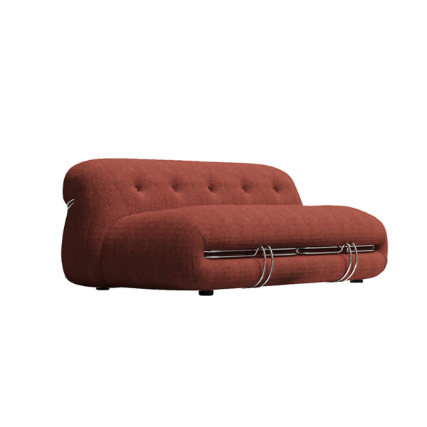 Italian modern fabric velvet casual single sofa