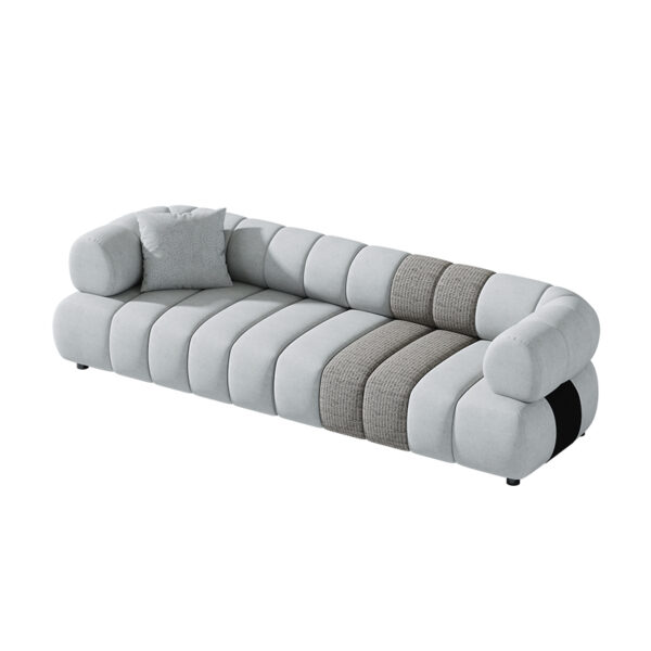 European Piano Keys Red Velvet Fabric sofa