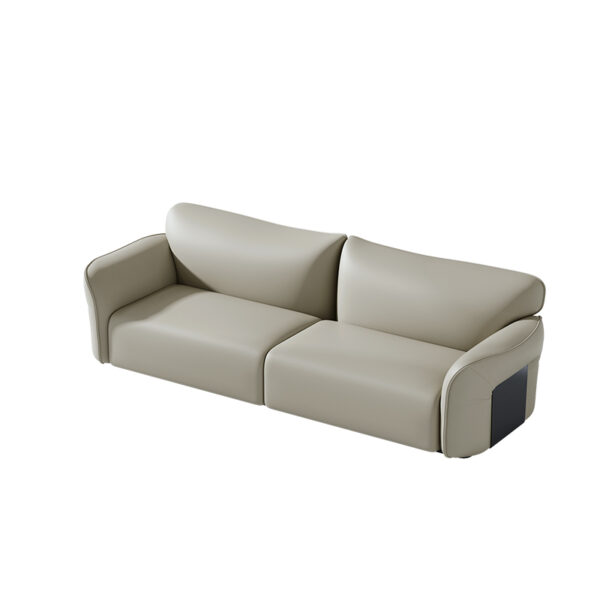 Italian Minimalist Leather Sofa Head Layer Cowhide Sofa