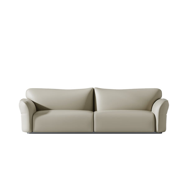 Italian Minimalist Leather Sofa Head Layer Cowhide Sofa