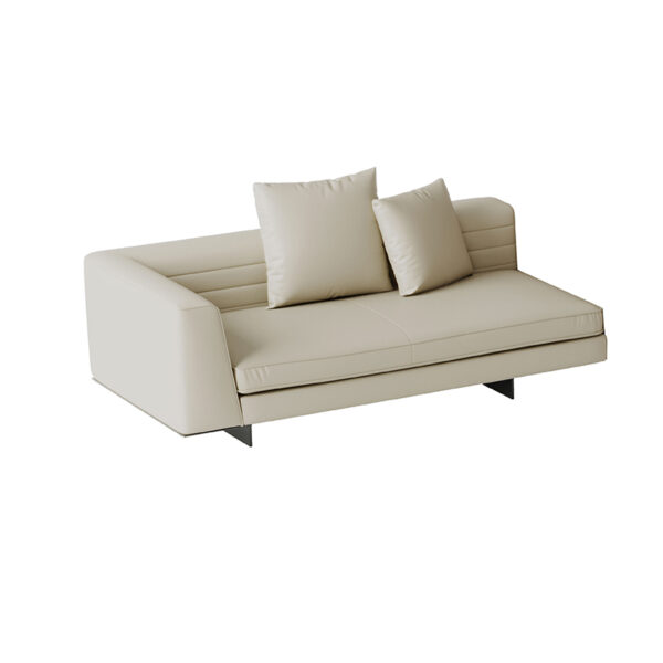 Italian Minimalist Leather Living Room Large Apartment Color Combination Sofa