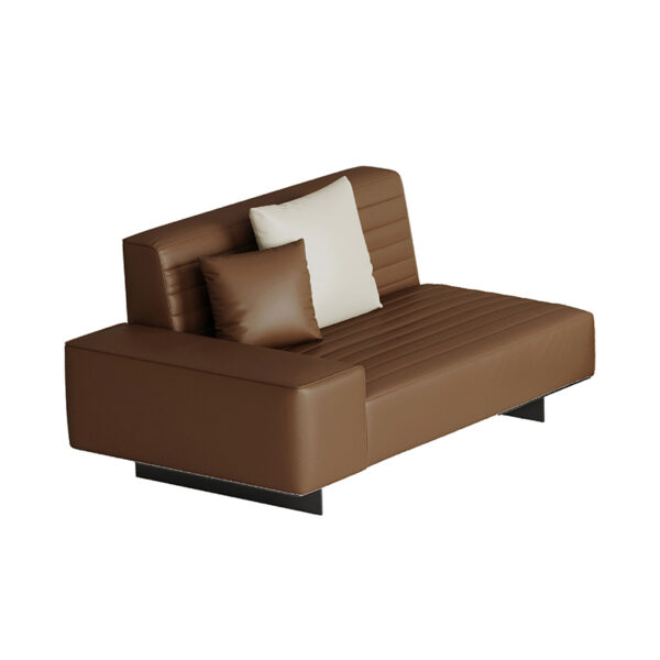 Italian Minimalist Leather Living Room Large Apartment Color Combination Sofa