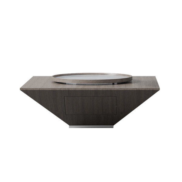 Italian light luxury round suspension coffee table