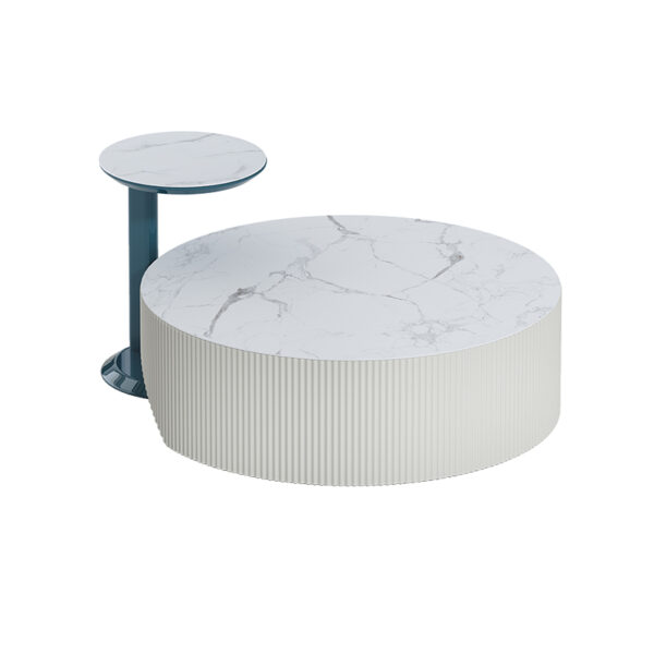Italian minimalist French cream style living room coffee table