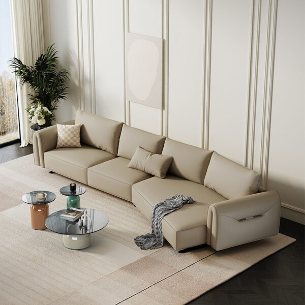 Modern simple cream fraiche style creative coffee table