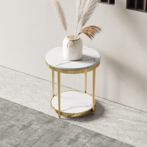 Nordic Modern Light Luxury Marble Living Room Side Table