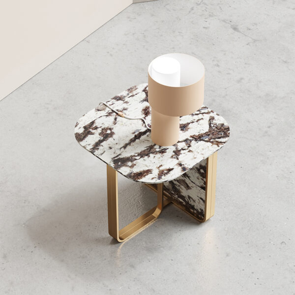Italian style light luxury living room sofa side table