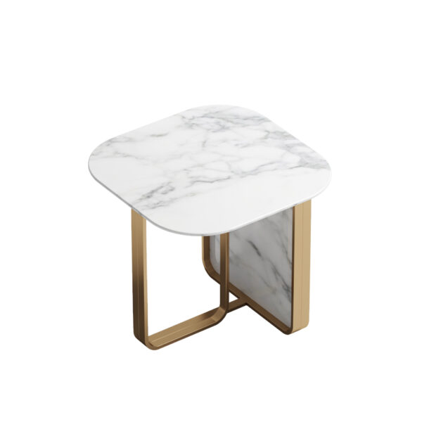 Italian style light luxury living room sofa side table