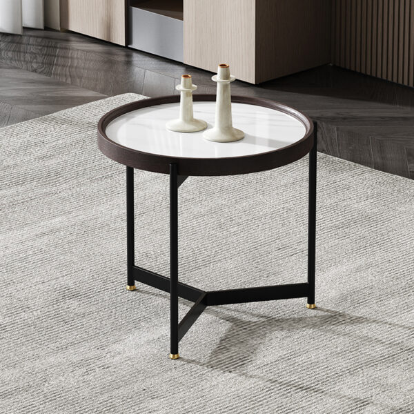 Modern light luxury small apartment coffee table
