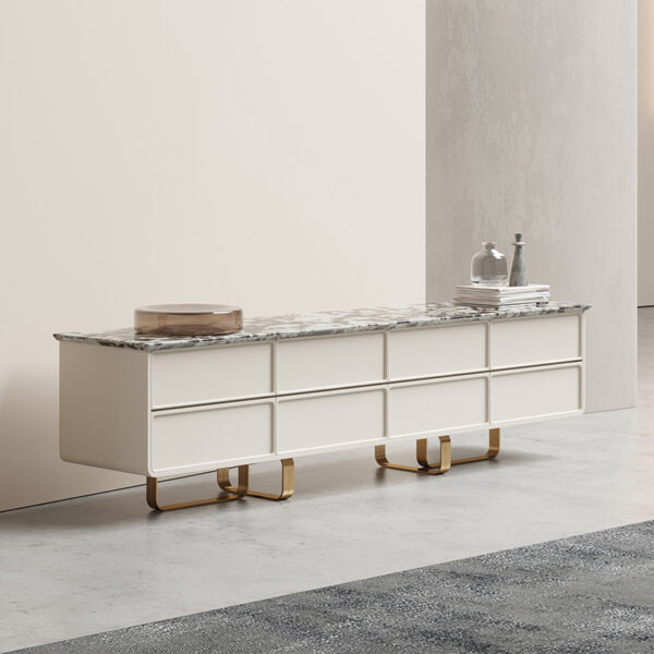Italian light luxury custom TV cabinet living room